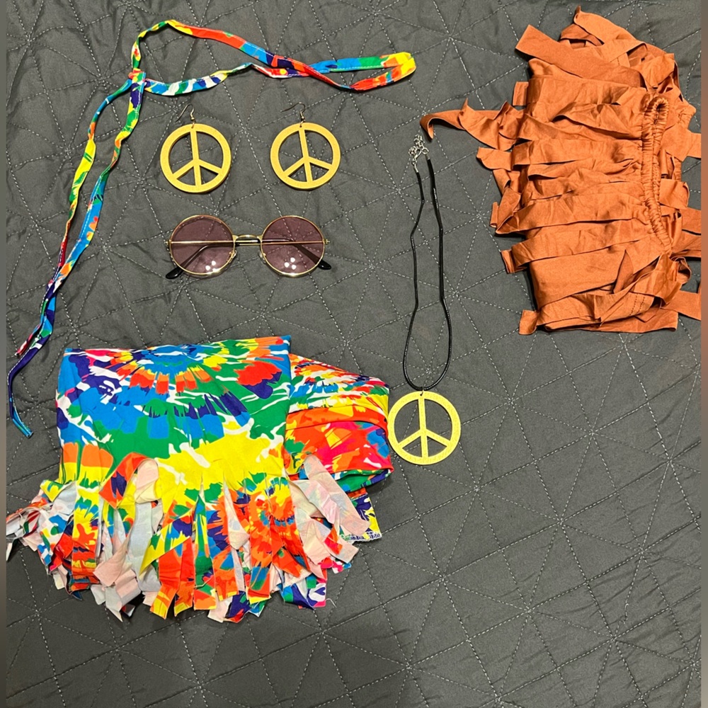 Hippie Poncho for Women’s Halloween Costume